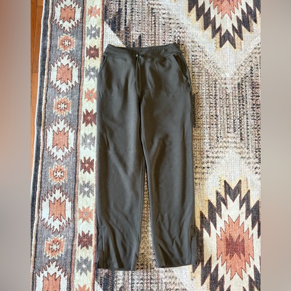 BYLT Basics Pants - women’s bylt opal split hem pants green medium